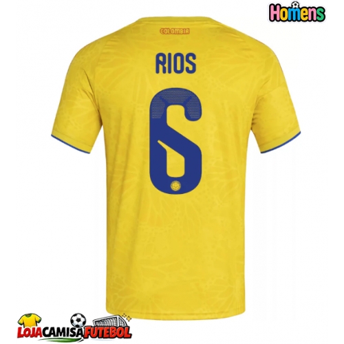 Camisa de Futebol Colômbia Richard Rios #6 Equipamento Principal Mundo 2026 Manga Curta